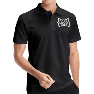 เสื้อกอล์ฟผู้ชายสั่งทำขายส่งปี 2026 พิมพ์ลายด้านหน้า/ด้านหลัง ปักลาย โพลีเอสเตอร์/คอตตอน น้ำหนักเบา เป็นมิตรกับสิ่งแวดล้อม - Product Image 1