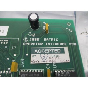 Carte de circuit imprimé d'interface opérateur Matrix 1000-0042 REV - Équipements et pièces semi-conductrices d'occasion fiables à l'échelle mondiale - Product Image 5