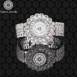 Reloj de Lujo Charm_Jewells para Mujer con Cristales K9, Esfera Redonda, Cierre de Mariposa, 30mm, Estilo Joyería de Moda - Product Image 5
