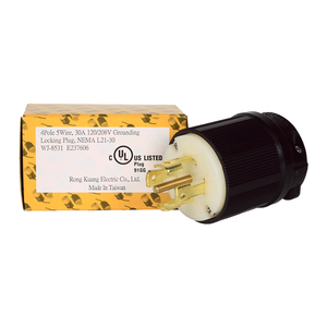 Producto de Taiwán WJ-8531, Enchufe de Alimentación Profesional de 30A 120/208V para Cableado de Paneles Eléctricos Comerciales - Product Image 6