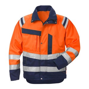 Vestes de travail réfléchissantes à haute visibilité pour hommes, en polaire imperméable, avec logo personnalisé, pour l'hiver, manches longues, vêtements de travail - Product Image 2