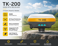Peralatan Survei Visual Live View Stakeout GNSS RTK Receiver TK 200 AR, GPSRTK Rover dan Base GPSRTK Receiver Berkualitas Tinggi