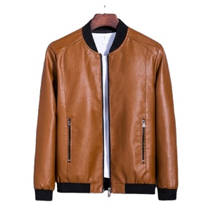 ที่มีคุณภาพสูง2022การออกแบบล่าสุดผู้ชายหนังแจ็คเก็ตกลางแจ้งขายส่งสีที่กำหนดเองขนาดสไตล์ ODM - Product Image 3