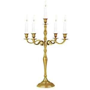 Luxury Candle Stand 3 Arms High Quality Candle Holder For Wedding Occasion Table Decoration Brass <b>Candelabra</b> Heat Resistance - Product Image 4