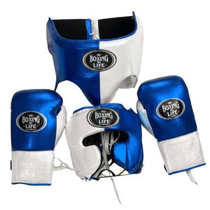 ชุดมวย No Boxing No Life แบบ OEM ผลิตตามสั่ง หนังแท้ 100% อุปกรณ์ป้องกันศีรษะแบบมืออาชีพ อุปกรณ์ป้องกันอวัยวะเพศชาย น้ำหนักเบา สำหรับฝึกซ้อมมวย - Product Image 5