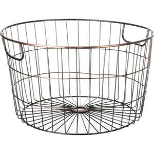 Round Wave Design <b>Black</b> Metal <b>Wire</b> <b>Basket</b> Multipurpose Tableware & Kitchenware Storage Solution with Practical Storage <b>Baskets</b> - Product Image 5