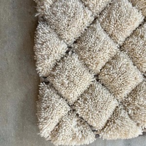 Hand Knotted Wool White Area Rug Soft Plush Modern Moroccan Style Pet Friendly Extra Thick Floor Rug Living Room Bedroom Home - Product Image 5