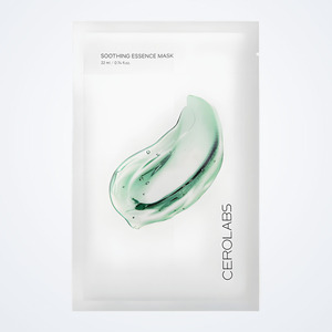 Masque visage CEROLABS Korean K-Beauty Soothing Essence Mask 1ea Fabriqué en Corée Acide hyaluronique pour le visage - Product Image 4