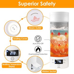 Bollitore Elettrico Portatile in Acciaio Inox da 17 Oz, per Tè e Caffè, con 4 Modalità di Temperatura Preimpostate e Manico Integrato - Product Image 4