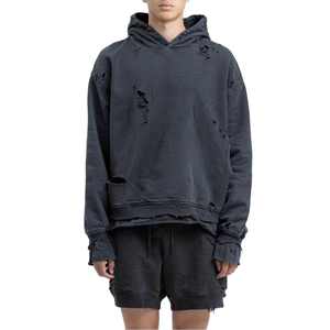 Custom Men <b>Hoodies</b> Pullover Blank Sweatshirt Acid Washed <b>Hoodies</b> <b>with</b> <b>Thumb</b> <b>Holes</b> Oversized Heavyweight Cotton Hoodie - Product Image 1