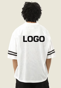 Haut décontracté pour homme à col en V, coupe rétro, manches courtes, 100 % polyester, design uni, coupe ample - Product Image 3
