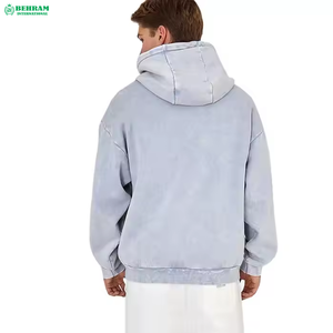 Sweat-shirt en molleton de coton épais 500 g/m² / French Terry, couleur personnalisée, hiver, uni, unisexe, coupe ample, à capuche - Product Image 4