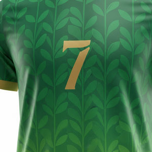 Uniforme de Fútbol Personalizado por Sublimación OEM, Conjunto de Camiseta de Fútbol para Equipo, Ropa Deportiva Transpirable de Secado Rápido, Unisex, Servicio Personalizado al por Mayor - Product Image 4