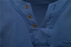 Nuevas Camisetas Modernas de Manga Corta con Cuello en V, 100% Algodón, Personalizables, Lisas, de Secado Rápido, con Bolsillo, para Hombre y Mujer - Product Image 5