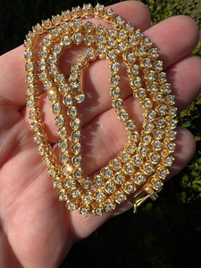 Collar de Cadena de Palomitas de Maíz Chapado en Oro con Circonitas Cúbicas Redondas Brillantes, Joyería Casual para Uso Diario de Mujer - Product Image 3