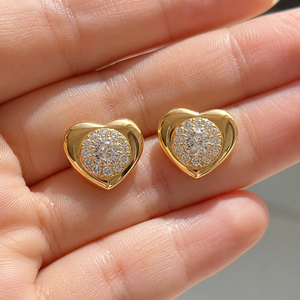 ต่างหูมอสซาไนต์ทรงโซลิแทร์ 0.42 กะรัต ดีไซน์คลาสสิค ชุบทองคำขาว 14K ทรงบริลเลียนท์ ได้รับการรับรองจาก GRA เงินแท้ S925 เหมาะสำหรับงานแต่งงานและงานปาร์ตี้ - Product Image 3