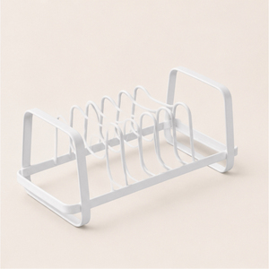 Metal Pot and Pan Organizer <b>Rack</b> for <b>Kitchen</b> Cabinet <b>Storage</b> Cookware Lid Holder Steel Pantry & Under-Sink Shelf Organizer - Product Image 2