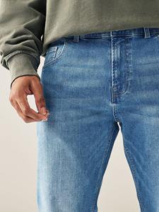 Pantalon en denim coupe droite, tissu doux et respirant, coupe moderne, coutures de haute qualité et toucher vintage. - Product Image 4