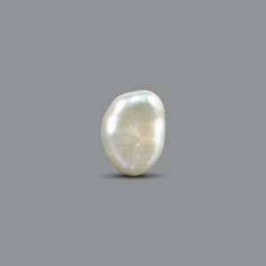 Loose Natural Keshi Pearl 4.75 Carat AA Grade Baroque Coin Freshwater Gemstone for Fine Jewelry - Product Image 2