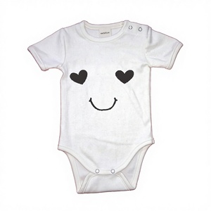 Combinaison bébé unisexe en coton biologique personnalisée, fermeture éclair bidirectionnelle, pour nourrissons et tout-petits, vente en gros OEM - Product Image 1