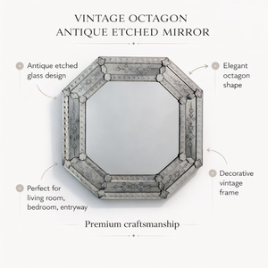 Espejo de Pared de Estilo Veneciano Antiguo |   Espejo Decorativo Barroco de Lujo |   Espejo Decorativo de Vidrio Vintage |   Espejo Decorativo para Interiores del Hogar - Product Image 5