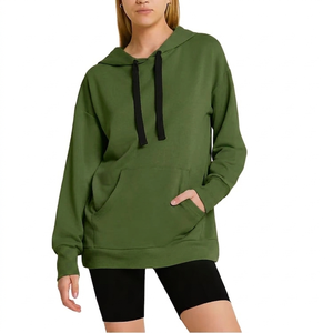 Sweat à capuche respirant à séchage rapide en tissu doux pour femme – Meilleur prix de gros, faible MOQ – Style hiver et streetwear - Product Image 1