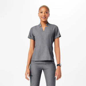 Uniforme Médico Antiarrugas Personalizado para Mujer, Mono con Mezcla de Algodón Elástico y Tela Twill, Conjuntos de Enfermera - Product Image 2