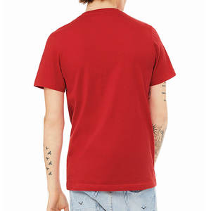 Camiseta de Manga Corta con Cuello en V Profundo, 100% Algodón Tri-Blend, con Estampado, Tallas S-2XL - Product Image 6