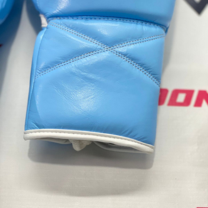 Guantes de Boxeo de Cuero 100% Originales de Alta Calidad, Hechos en Pakistán, Guantes de Boxeo para Hombre Más Vendidos, Color Azul - Product Image 5