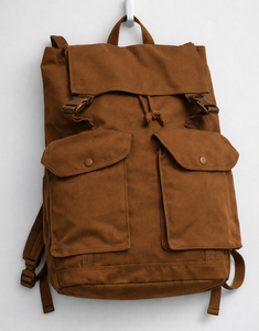 Brown Canvas <b>Backpack</b> Rucksack Vintage Travel School Outdoor Daypack <b>backpack</b> for daily use - Product Image 1