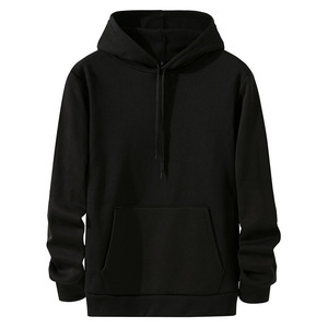 Sudadera con Capucha Personalizada para Hombre, Otoño, 100% Algodón Felpa, Color Sólido, Logotipo Personalizado, Bordado 3D, Ecológica, Transpirable, con Bolsillo - Product Image 2