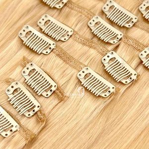 Extensions de cheveux humains à clips double trame vierges Remy, qualité fournisseur vietnamien, prix de gros, produit de beauté - Product Image 6