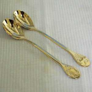 Brass Gold Round <b>Spoon</b> Set Hammered Stainless Steel <b>Coffee</b> Teaspoon Dessert Flatware Tableware Cafe Home Dining Table Use - Product Image 4