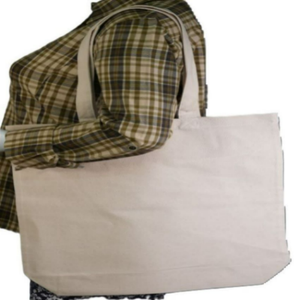 Bolsa de Mano Ecológica de Algodón Orgánico Reciclable con Asa Larga, Reutilizable para Compras, Personalizable con Serigrafía - Product Image 5