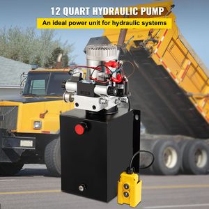 Pompa Idraulica Elettrica a Doppio Effetto 12V da 12 Litri per Rimorchi Ribaltabili - Componenti Idraulici - Product Image 2