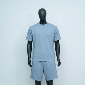 รับผลิตเสื้อผ้าผู้ชายชุดฤดูร้อนผ้าฝ้ายแบบ OEM ขายส่งตามสั่ง ผลิตภัณฑ์เสื้อผ้าจำนวนมากพร้อมบริการติดฉลากส่วนตัว - Product Image 4
