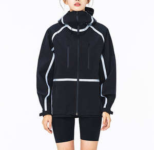 Sudaderas con Capucha Negras para Hombre, Estilo Techwear, Personalizadas al por Mayor, Transpirables e Impermeables, Chaqueta con Capucha, Moda de Invierno, 100% Algodón - Product Image 4