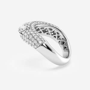 Women's Diamond Engagement Ring Round Brilliant Cut Pave Setting Luxury Fine Jewelry - Product Image 6