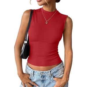 Camiseta Deportiva sin Mangas para Mujer, Ajustada, Transpirable, de Secado Rápido, para Gimnasio, de Alta Elasticidad, con Cierre Frontal - Product Image 5