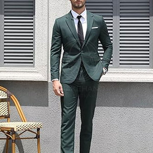 Costume formel professionnel pour homme, ensemble deux pièces, tissu léger et respirant pour un port confortable toute la journée - Product Image 2