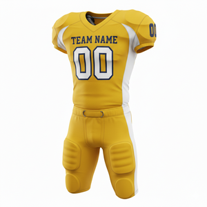 Ensemble d'uniformes de football américain personnalisés, maillot et pantalon de football sublimés, polyester respirant, vêtements de sport d'équipe - Product Image 4