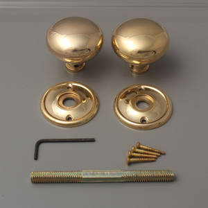 Paire de poignées de porte de style victorien traditionnel, serrure à mortaise de style antique, quincaillerie vintage - Product Image 6