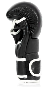 Gants de boxe en cuir pour l'entraînement, à doigts entiers, avec fermeture auto-agrippante au poignet, anti-humidité, unisexe, pour adultes de 14 ans et plus - Product Image 2