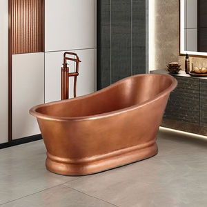 Bañera Rectangular Elegante de Cobre, Independiente, de Lujo, Hecha a Mano, Proveedor de Marca Privada, Fabricante, Premium para el Hogar, Estilo Francés Dorado - Product Image 1