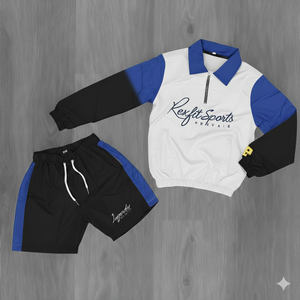 Survêtement de jogging réfléchissant en polyester et coton Rexfit OEM avec logo personnalisé, impression pour hommes, deux pièces, fermeture éclair, coupe-vent pour hommes - Product Image 1