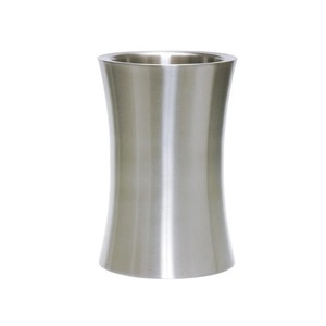 Cubeta para Hielo de Acero Inoxidable Cepillado, Redonda y Cónica, Enfriador de Champán - Product Image 1
