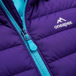 Veste matelassée à capuche pour homme, couleur violette, chaude, imperméable, légère, pour l'hiver et les activités de plein air, One Apex - Product Image 4