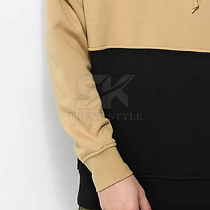เสื้อฮู้ดดี้สีพื้นแบบแยกสี ดีไซน์ทันสมัย ผลิตจากผ้าฝ้าย สวมใส่สบาย สไตล์โดดเด่น สำหรับขายออนไลน์ - Product Image 5
