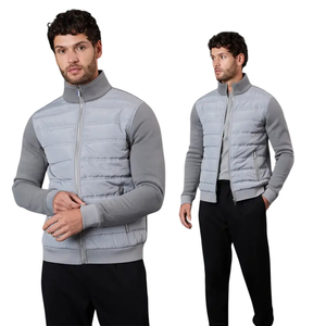 เสื้อแจ็คเก็ตพัฟเฟอร์แบบเย็บลายด้าน ผิวสัมผัสนุ่ม น้ำหนักเบา สำหรับผู้ชาย ไซส์อเมริกา เสื้อโค้ทกันหนาวบุใยสังเคราะห์ ผู้ผลิตเสื้อผ้า รับพิมพ์ลายตามสั่ง แบรนด์ส่วนตัว - Product Image 3