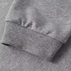 เสื้อสเวตเชิ้ตคอกลมผ้าฟลีซหนาน้ำหนักมากสำหรับผู้ชาย OEM พิมพ์โลโก้ตามสั่ง ทรงหลวม โอเวอร์ไซส์ สำหรับฤดูหนาว สีพื้น - Product Image 5